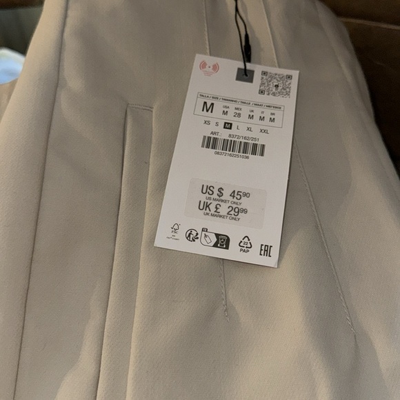 New Zara PANTS‎ WITH A HIGH WAIST - Picture 10 of 11
